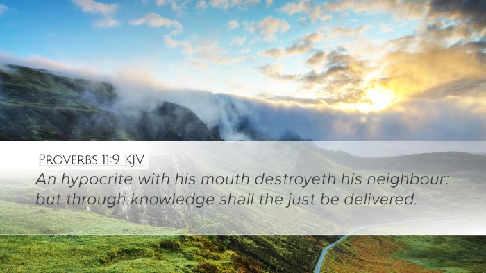 Proverbs 11:9 Bible Commentary