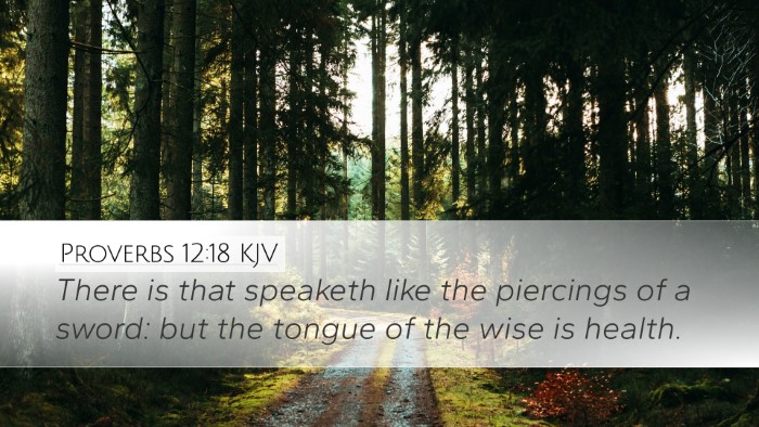 Proverbs 12:18 Bible Commentary