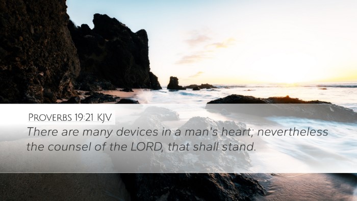 Proverbs 19:21 Bible Commentary