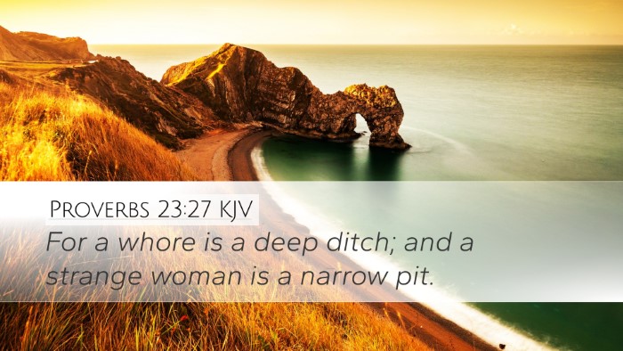 Proverbs 23:27 Bible Commentary