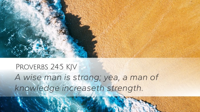 Proverbs 24:5 Bible Commentary