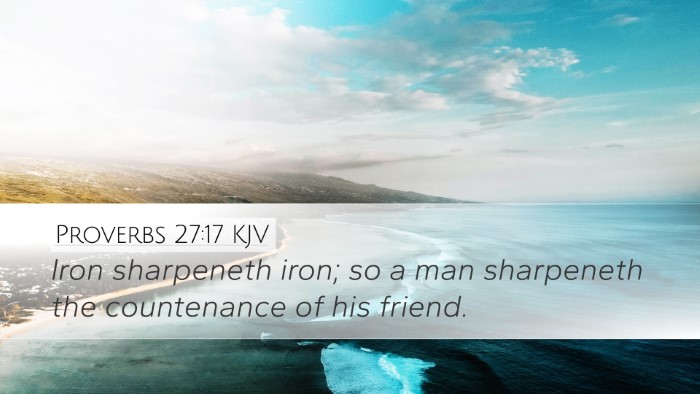 Proverbs 27:17 Bible Commentary