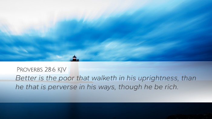 Proverbs 28:6 Bible Commentary