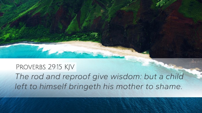 Proverbs 29:15 Bible Commentary