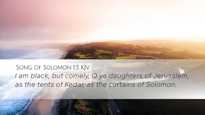 Song of Solomon 1:5 Bible Commentary