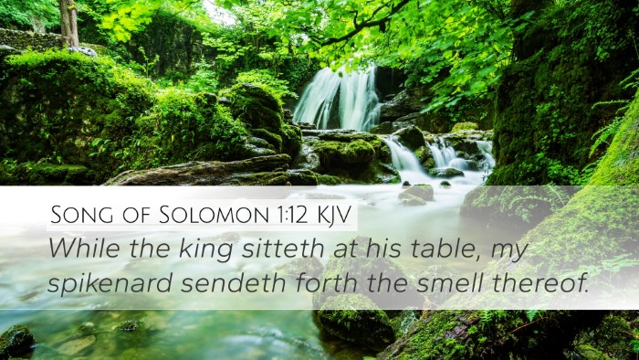 Song of Solomon 1:12 Bible Commentary