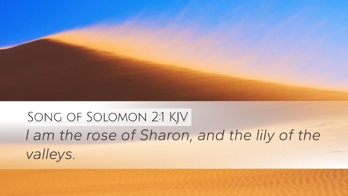 Song of Solomon 2:1 Bible Commentary