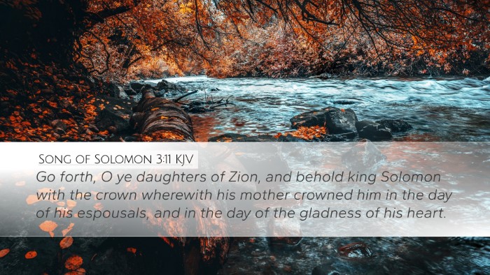 Song of Solomon 3:11 Bible Commentary