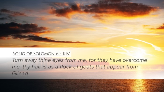 Song of Solomon 6:5 Bible Commentary