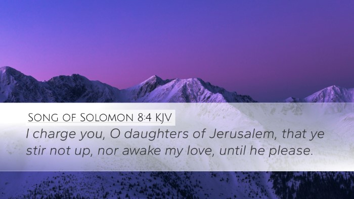 Song of Solomon 8:4 Bible Commentary