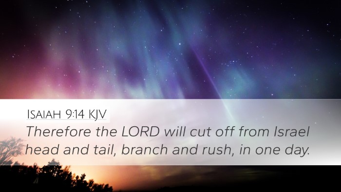 Isaiah 9:14 Bible Commentary