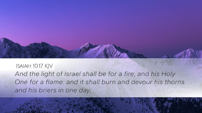 Isaiah 10:17 Bible Commentary