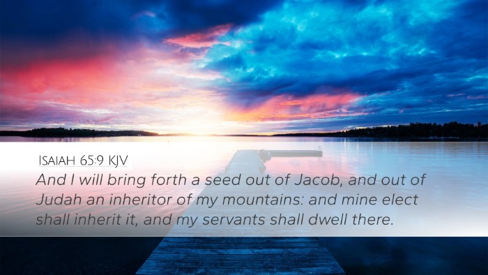 Isaiah 65:9 Bible Commentary