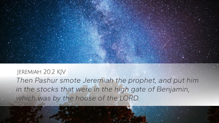 Jeremiah 20:2 Bible Commentary