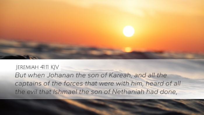 Jeremiah 41:11 Bible Commentary