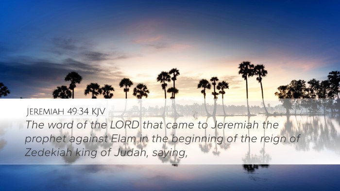 Jeremiah 49:34 Bible Commentary