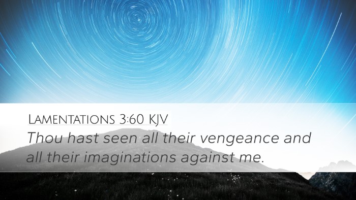 Lamentations 3:60 Bible Commentary