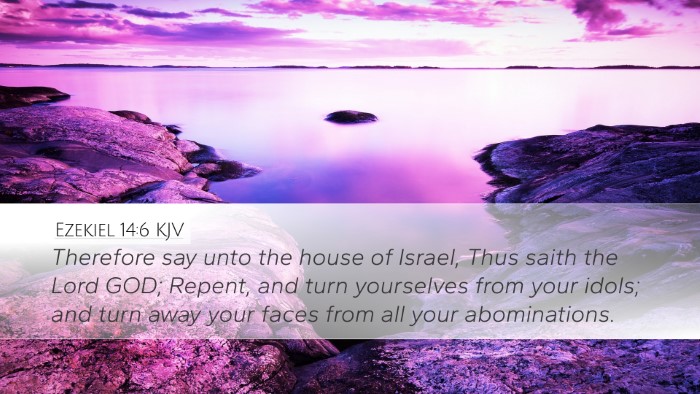 Ezekiel 14:6 Bible Commentary