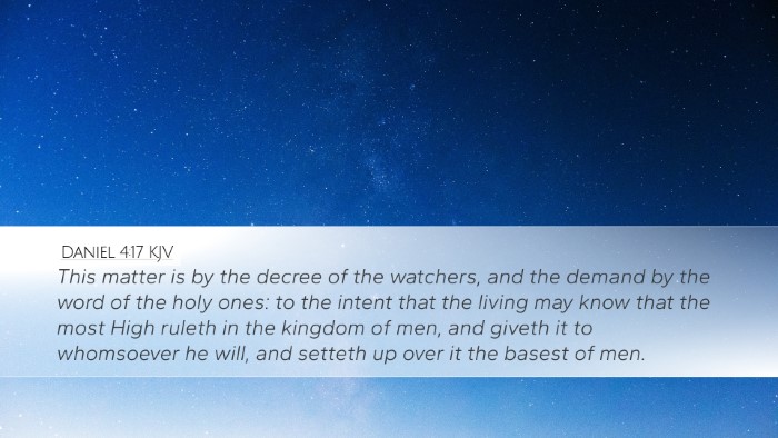 Daniel 4:17 Bible Commentary