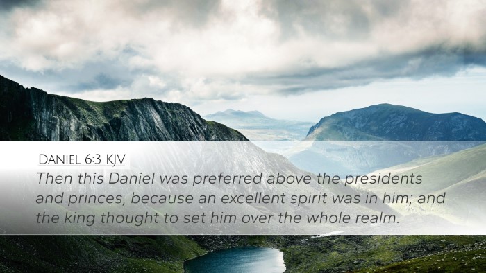 Daniel 6:3 Bible Commentary