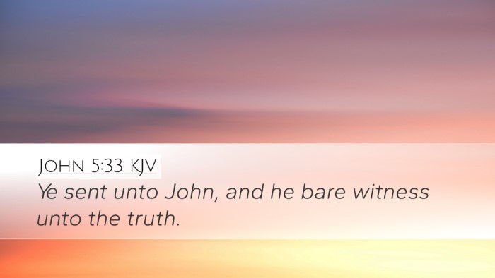 John 5:33 Bible Commentary