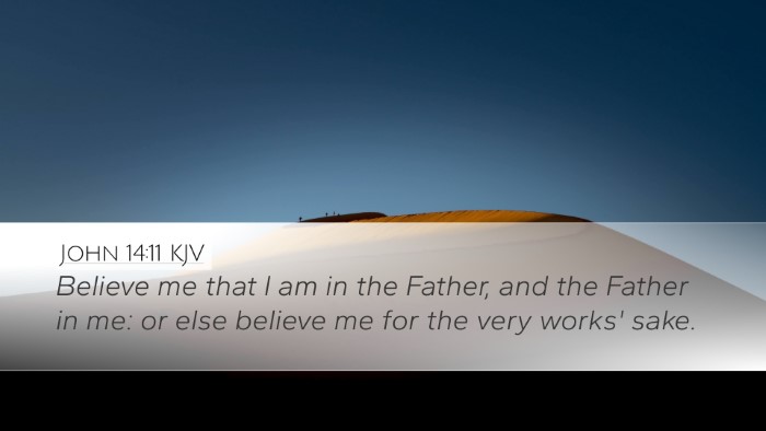 John 14:11 Bible Commentary