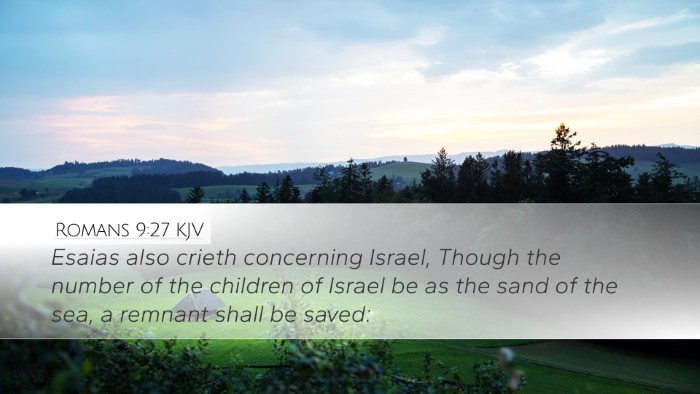 Romans 9:27 Bible Commentary