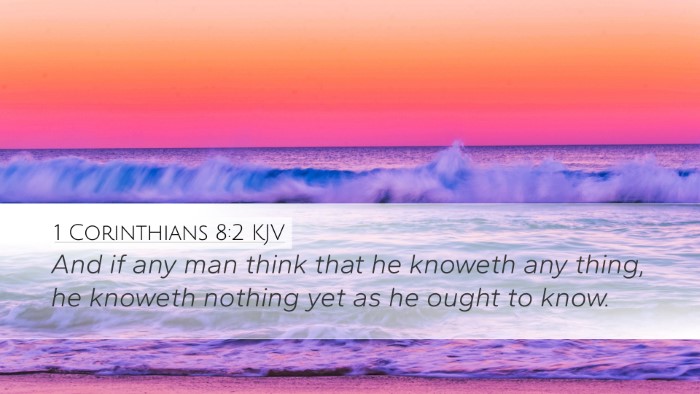 1 Corinthians 8:2 Bible Commentary