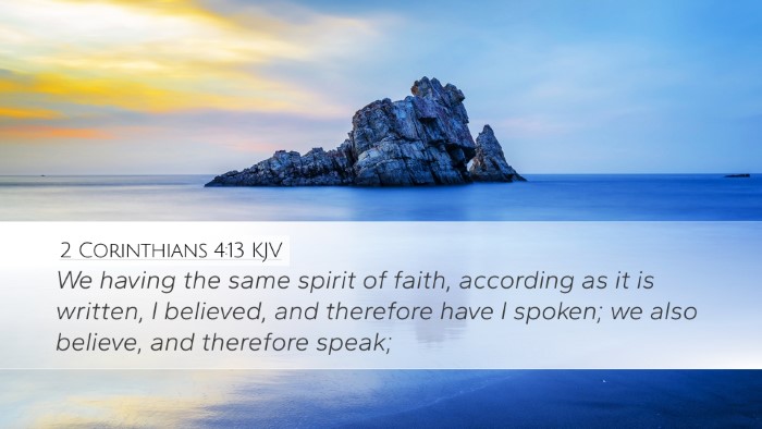 2 Corinthians 4:13 Bible Commentary