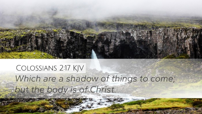 Colossians 2:17 Bible Commentary