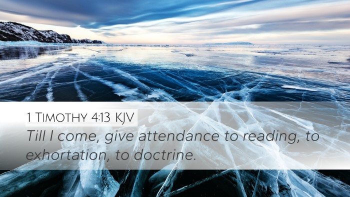 1 Timothy 4:13 Bible Commentary