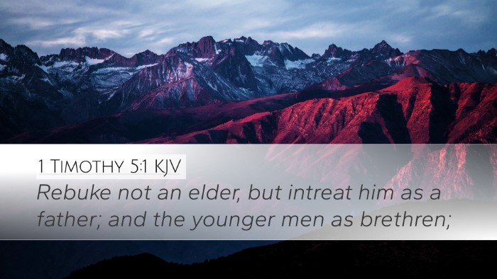 1 Timothy 5:1 Bible Commentary