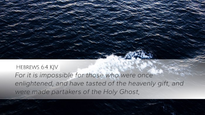 Hebrews 6:4 Bible Commentary