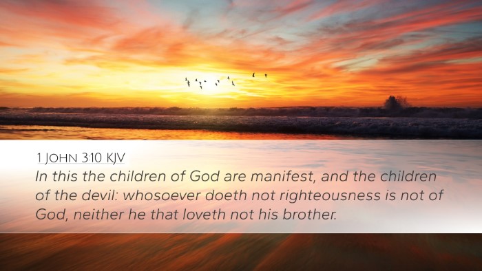 1 John 3:10 Bible Commentary