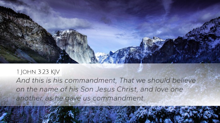 1 John 3:23 Bible Commentary