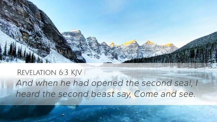 Revelation 6:3 Bible Commentary