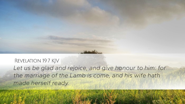 Revelation 19:7 Bible Commentary