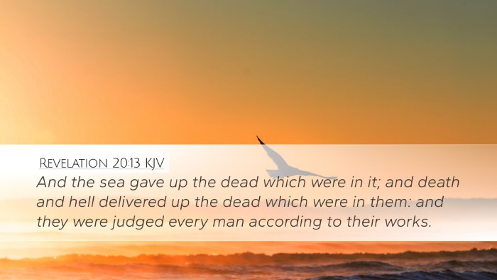 Revelation 20:13 Bible Commentary