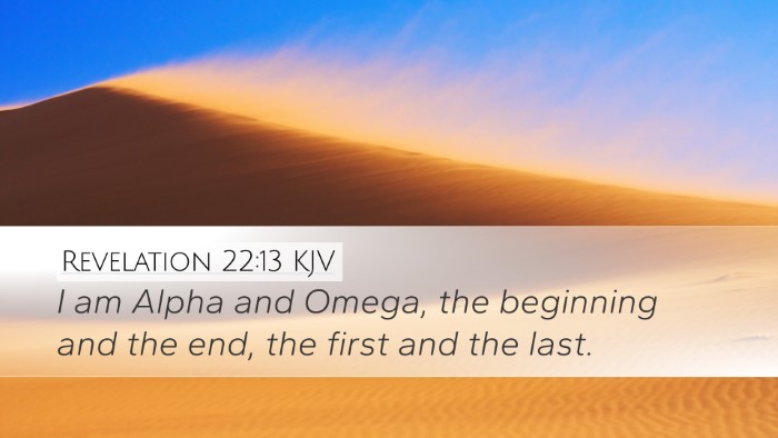 Revelation 22:13 Bible Commentary